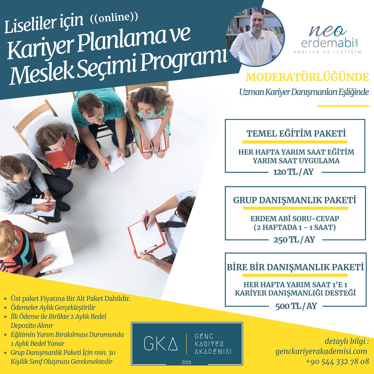 Kariyer konusunda, meslek seçimi konusunda, tüm soruların cevabını alıp doğru mesleği, üniversiteyi seçip kariyer yolunu çizmek isteyen liseli gençler için harika bir program kurguladık..
Detaylarını kesin inceleyin :)
youcademy.com.tr/ogrenciler/pak…