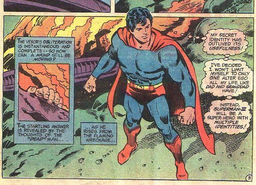 Possible Superman III, Kalel Kent “Superman of 2020” (at the time of publication 40 years in the future) and or Kal Kent