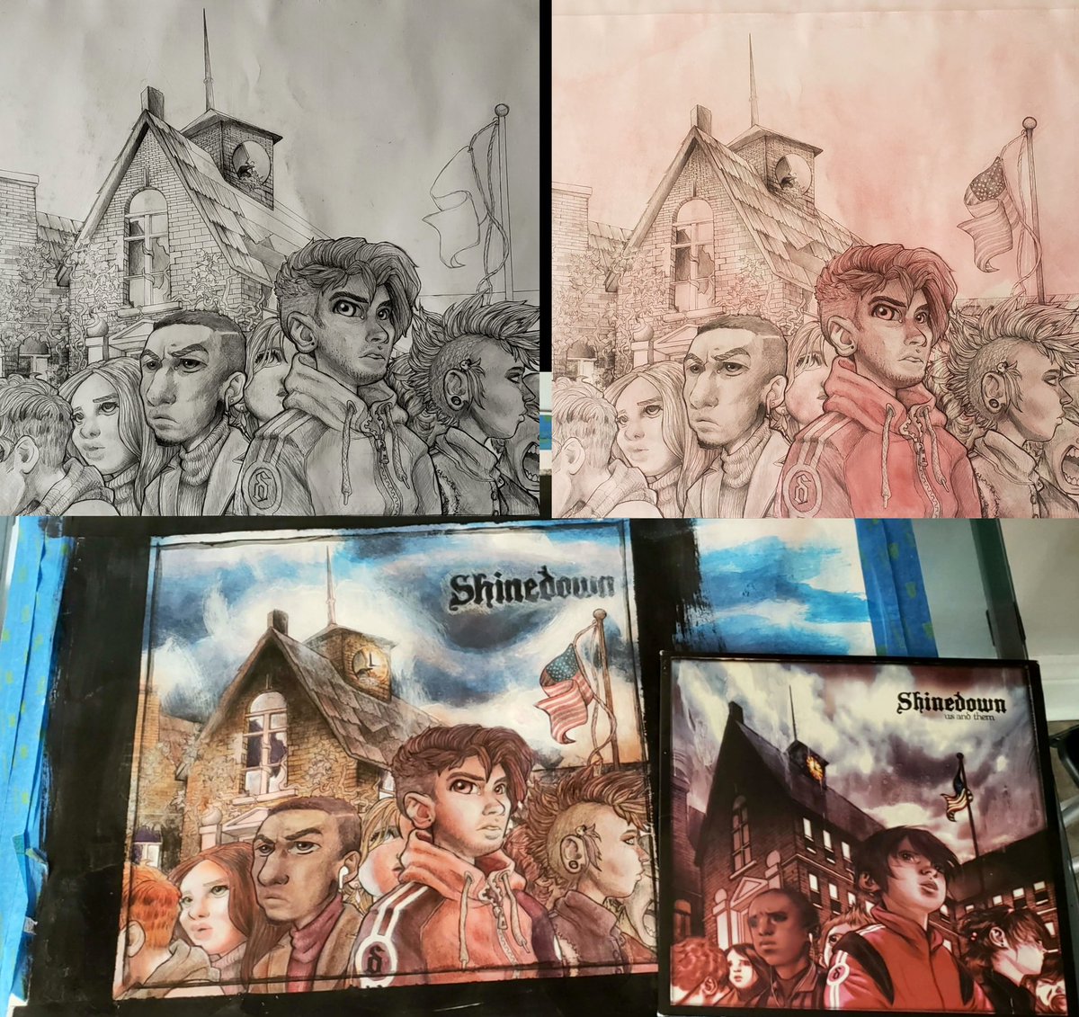 BoredEntertainm's tweet image. Did you guys know that the original US and Them cover was done by a 16 year old at the time?! Mad respect to the talent. It was Zach's idea for me to redo the cover in my style. Hope you guys like it, I've wanted to do this for a few years now.

#UsAndThem15yearAnniversary