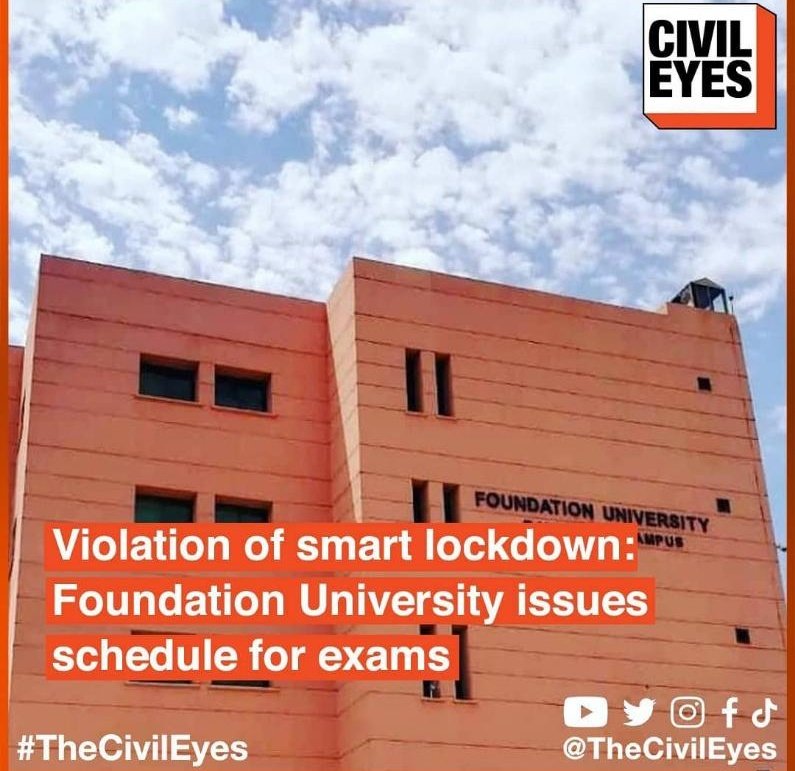 naushaba_ch's tweet photo. We request from higher authorities on behalf of students &amp; parents, to take action. #FURC is insistent on taking on-campus exams from 23 nov,risking students' lives and their families. @DCRawalpindi @hamzashafqaat
@Shafqat_Mahmood  #CloseFoundationUniCovid19 #StudentsLivesMatter https://t.co/wh9Kta6cn4