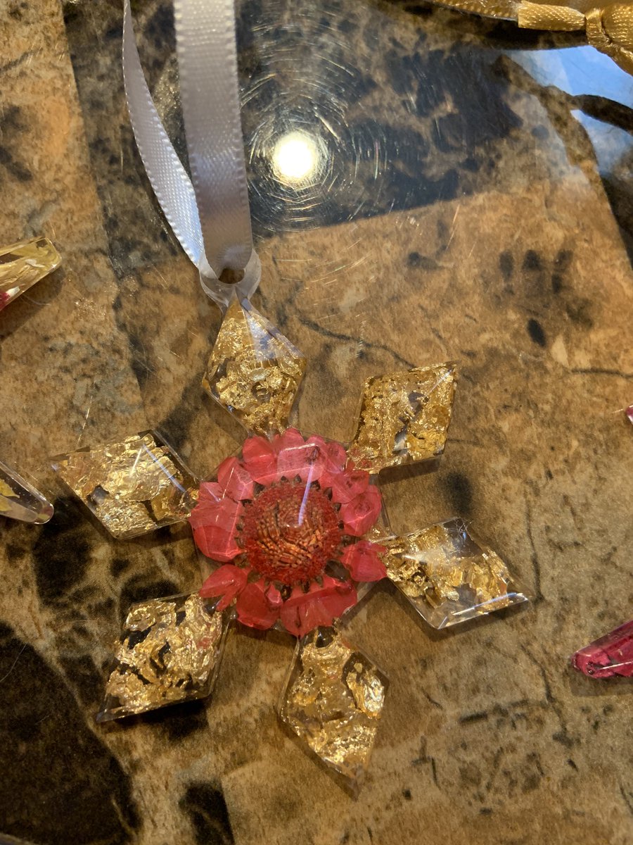 daniellevflores's tweet photo. New snowflake ornaments ❄️💖 these are special orders but I’ll have more coming to my Etsy soon! 🥰 https://t.co/eL4K0l9c1N