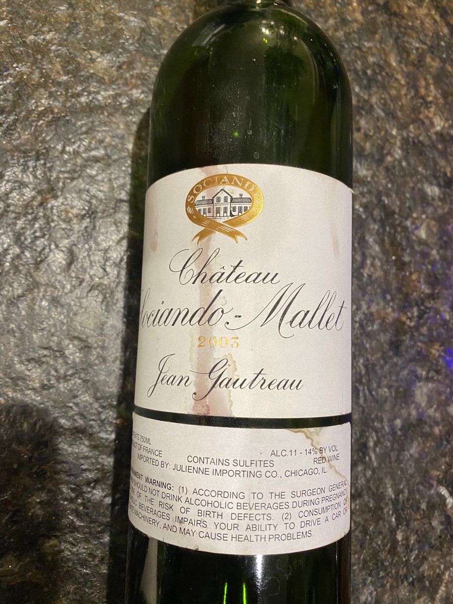 erdoctorb's tweet photo. Chateau Sociando Mallet always a consistently great wine that will easily age in a cold cellar for 20 years and excellent value outclassing many wines twice its price This 2003 was outstanding. Don’t miss this great Bordeaux https://t.co/8jERmxuq7M