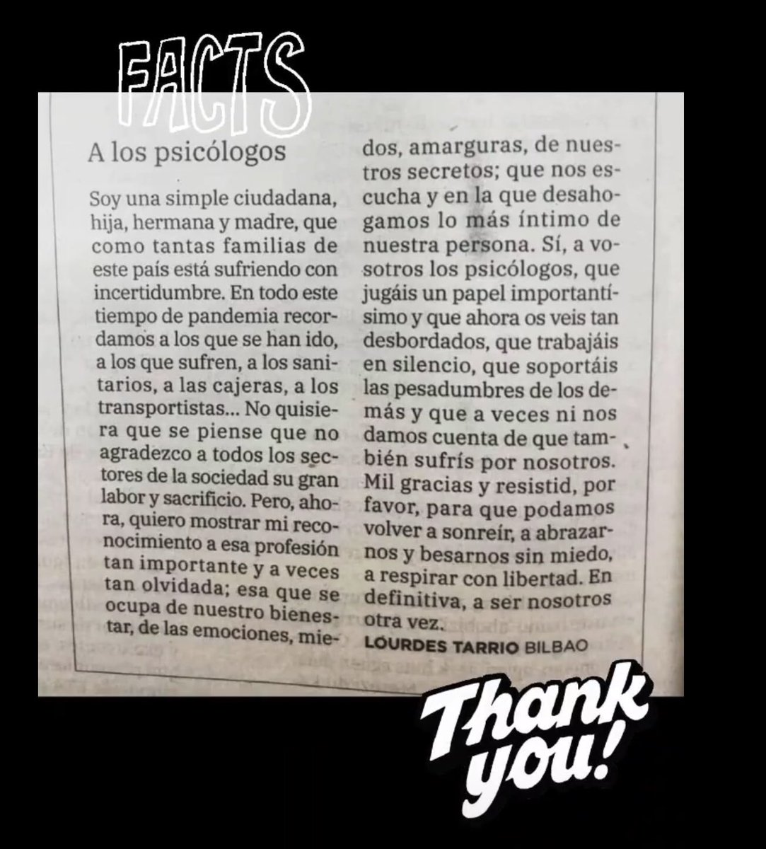 Gracias!!! (Publicado en el <a href="/diariovasco/">El Diario Vasco</a> el 19 nov 2020)