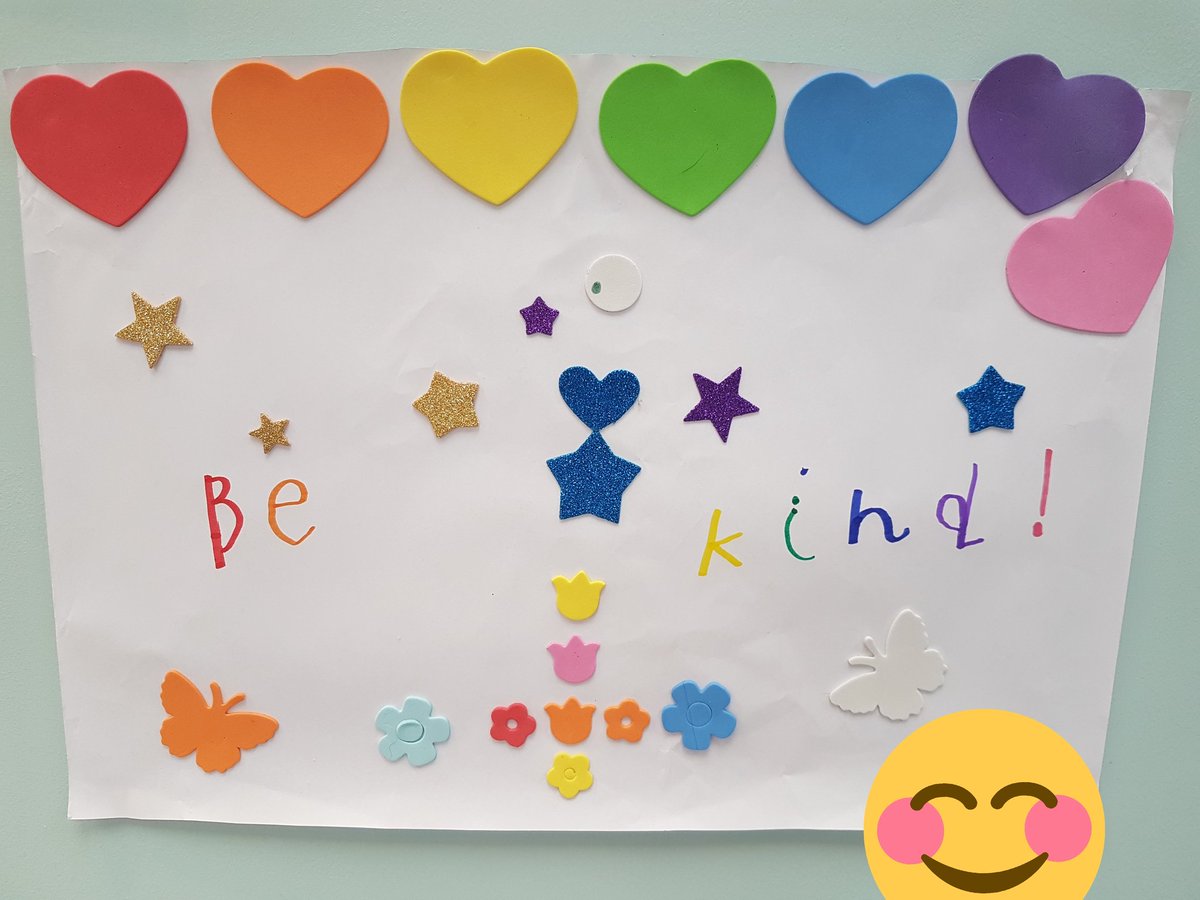 Anti-bullying poster for the poster competition at <a href="/MerseyVale/">Mersey Vale Primary</a> from Z in reception! 🌈