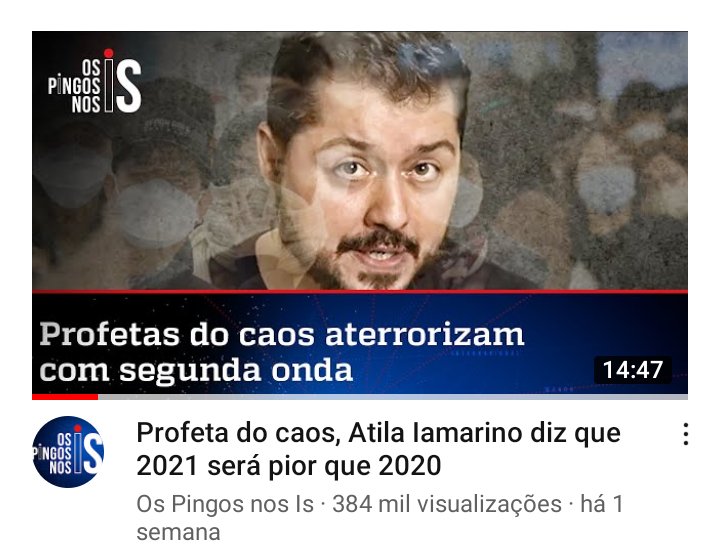 SomosverdesTT's tweet photo. Fico me perguntando até onde este jornalixo é capaz de chegar... Veja aí o novo termo deles: profetas do caos.. . 2020 vai ter história pra contar!  @oatila https://t.co/GgDxoD8vQa