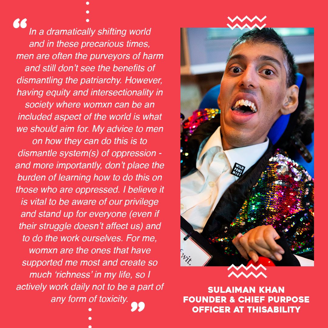 SulaimanRKhan's tweet photo. On 19 November, it was #InternationalMensDay. And thank you for the shoutout, @badass_gal_! 😍
Read more: https://t.co/l6jQHDBNDY
#BadassGal #BadassGuy #BeBadass #BadassAbility #DontBeADick #BeBoldBeWildBeFearless #ThisAbility #disability #creativity #equity #intersectionality https://t.co/TpqsPevlC4