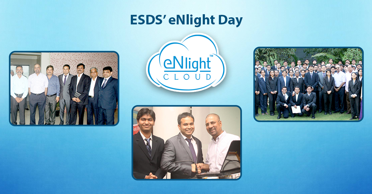 ESDSDataCenter's tweet photo. ESDS' eNlight Day! A day, when ESDS created disruption in the technology &amp; gave the world its pioneered 'eNlight Cloud' a unique vertical auto-scaling cloud platform &amp; a cost optimized cloud solution.
#ESDS4U #cloud #autoscaling #cloudsolutions #CloudofIndia #digitaltransformaton https://t.co/kp7hrWBmqI