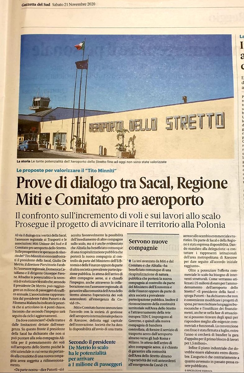 MitiUdS's tweet photo. Oggi sulla stampa @putorti_fabio @GazzettaDelSud @ilquotidianoweb https://t.co/f9jMuqfqwf