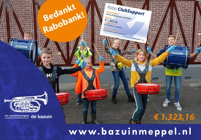 CMV De Bazuin dankt de Rabobank en alle leden die op ons hebben gestemd! 

#ACTIERCS-MSS