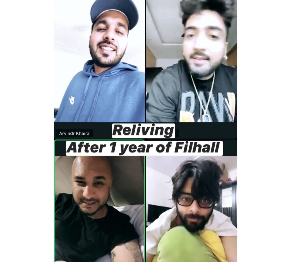 FilmyGalaxy's tweet photo. The #Filhall team reunion of @BPraak, @azeem2112, @yourjaani, @arvindrkhaira. ❤🎶 Excitement for #Filhall2 just gets bigger!
@akshaykumar #AkshayKumar @NupurSanon #FilhallPart2 https://t.co/U4u6HQ6Jvk