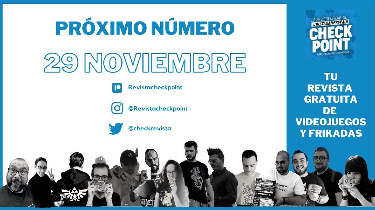 CheckRevista's tweet photo. ¡Ya tenemos fecha de lanzamiento de la próxima edición!
🎮🕹️ 29 de Noviembre 👾🔥
Gracias a todos por el apoyo, los FAV, RT, y cariño que nos estáis mandando ❤️

Por aquí dejamos enlace al último número de @CheckRevista

https://t.co/TzwBT2MLFn

#revista #Digital #magazine https://t.co/VQsYrCsHtZ