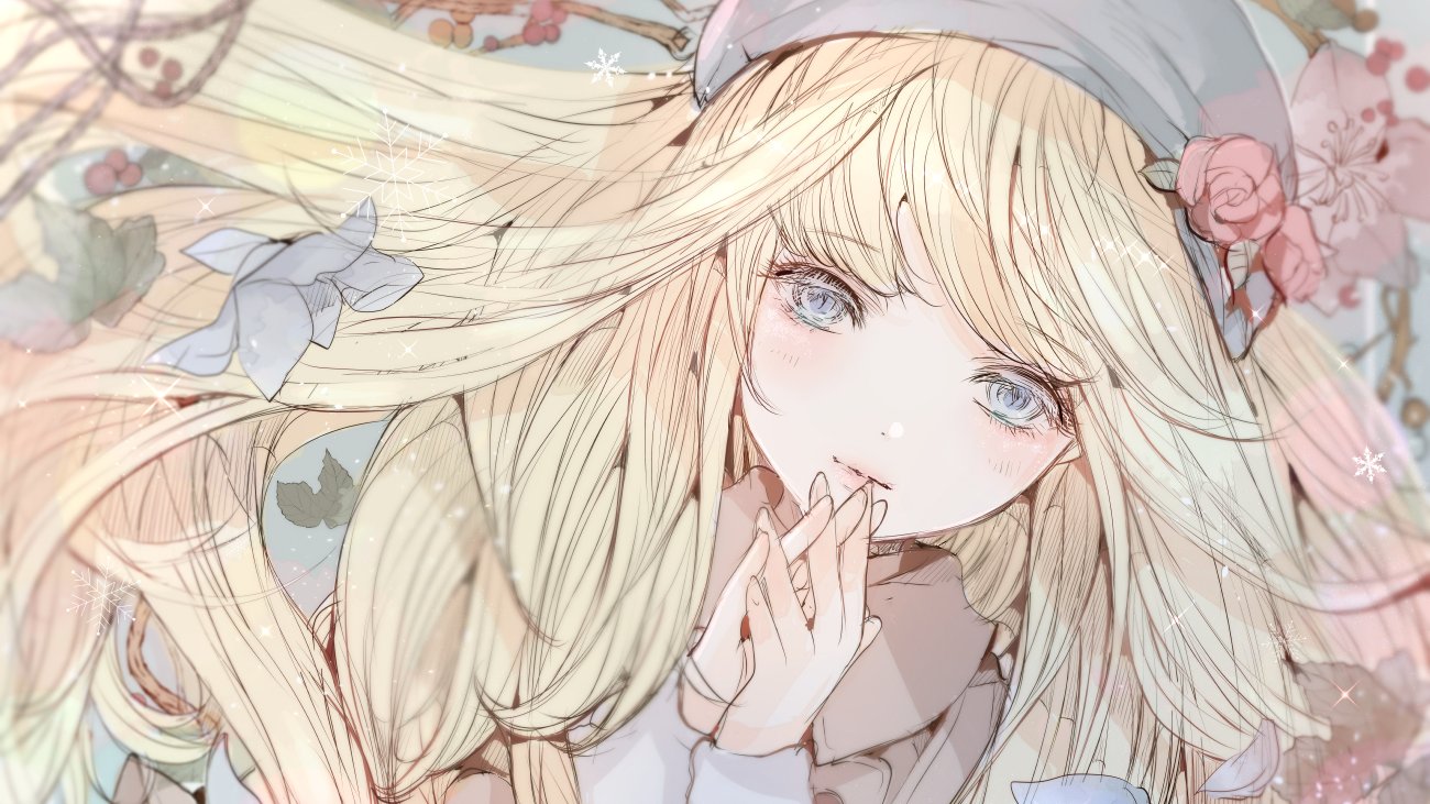 こもりひっき 幻想少女絵 冬の色 水彩画 ペン画 デジタルイラスト 冬の訪れを感じさせる 切ない雰囲気を描きたくて つたやクリスマスローズに囲まれたオリジナルの 女の子を描きました 淡く優しく 儚げな水彩を目指しています Illust 絵録