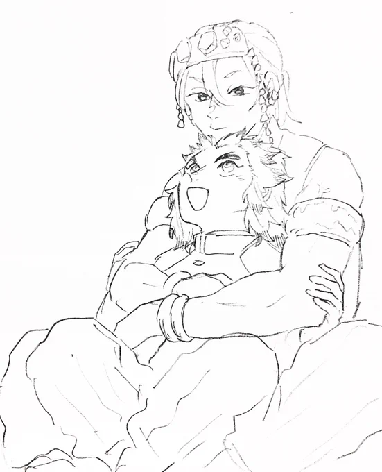 【宇煉】初描き。アナログだけど… 