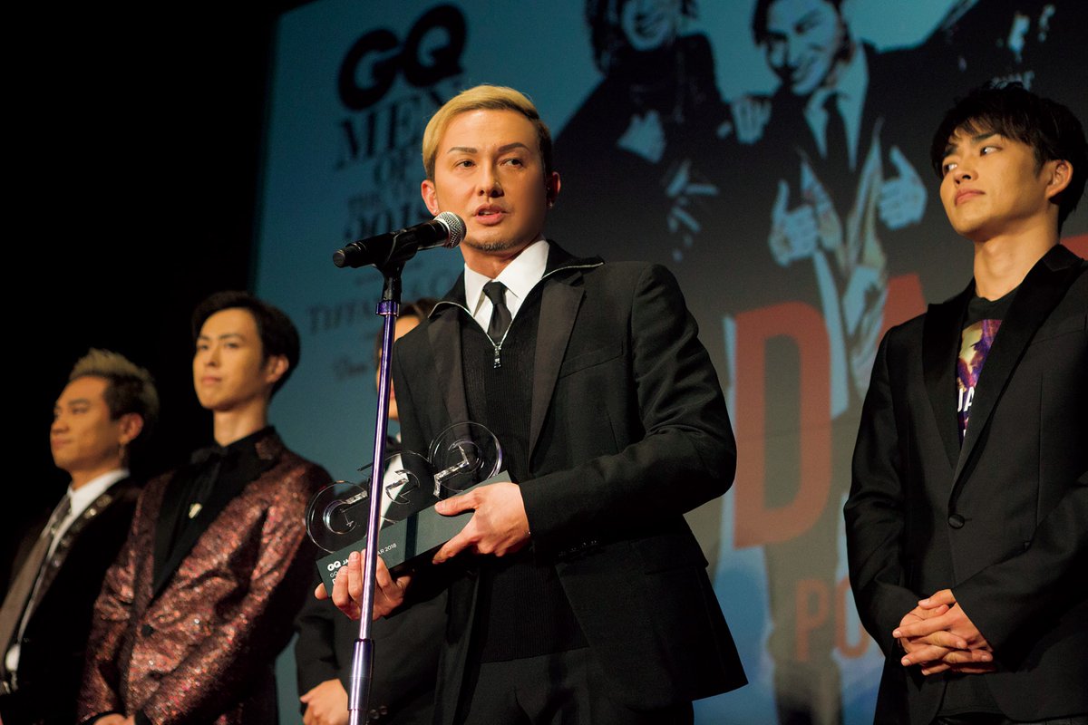 GQJAPAN's tweet photo. ＜2018 MEN OF THE YEARプレイバック＞

開催まであと2日！
今日は2年前を写真で振り返り📸

＜GQ MEN OF THE YEAR 2020 LIVE＞
11/23（月） 19:30~ START🕺💃

●TikTok LIVE
https://t.co/ob1tU49Fa1

●YouTube LIVE
https://t.co/NYuo0EEnaM

●Twitter LIVE
https://t.co/uMmq6noMXg

#GQAwards https://t.co/F9KD8yQ1aR