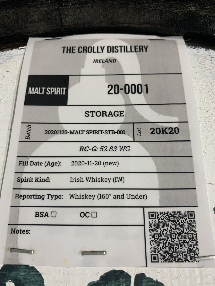 crolly180's tweet photo. ‘BREAKING NEWS’ ..First cask filling  @crolly180 today, a proud and momentous occasion for the Crolly team .Two pallets of 6 casks were dispatched to our on-site warehouse. #irishwhiskey #donegal #irishlandscape #whiskeybloggers #whiskeycasks 
Sláinte agus sonas ort https://t.co/5i9FEZ2sWn