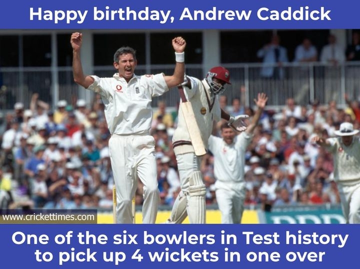 Happy Birthday, Andrew Caddick 