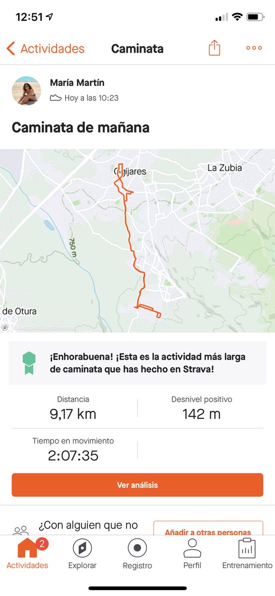 99Mariamp's tweet photo. @Veroluque_27 491,97 km #ContenidosAReto6 https://t.co/mYHyjpYeiw