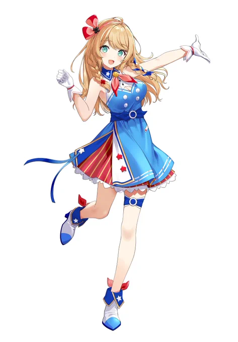 【お知らせ】Vtuberの『クレア先生』のお誕生日ライブイベントに向けての新衣装デザイン、イラストを担当させていただきました! 