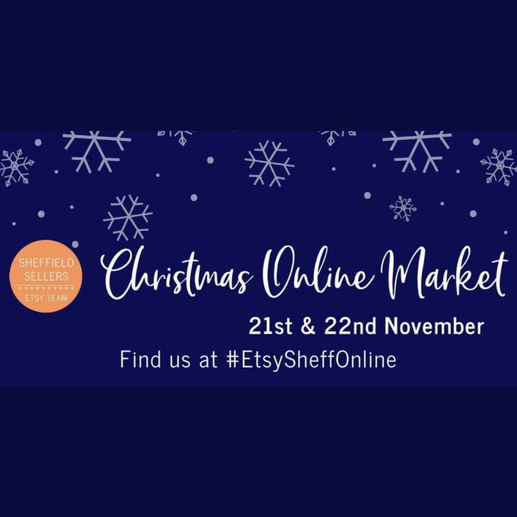 The <a href="/etsysheffield/">SheffieldSellersEtsy</a> Christmas Online Market is taking place today &amp; tomorrow! Link below for more info, including sellers details &amp; gift guides. Use #EtsySheffOnline to follow along &amp; access live talks with makers &amp; artists on Facebook &amp; Instagram.
⭐️⭐️⭐️
sheffieldsellers.uk/christmas-onli…