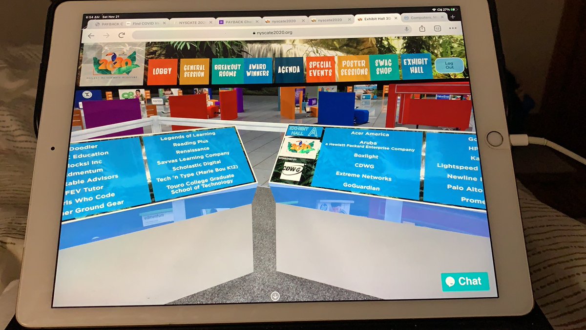Visiting the virtual exhibit hall before the conference sessions start - so excited for NYSCATE! #nyscate20