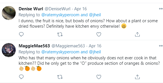 More comments about JHeil's kitchen. Again, you have to remember this was during the initial lockdown, when we weren't used to having time on our hands 