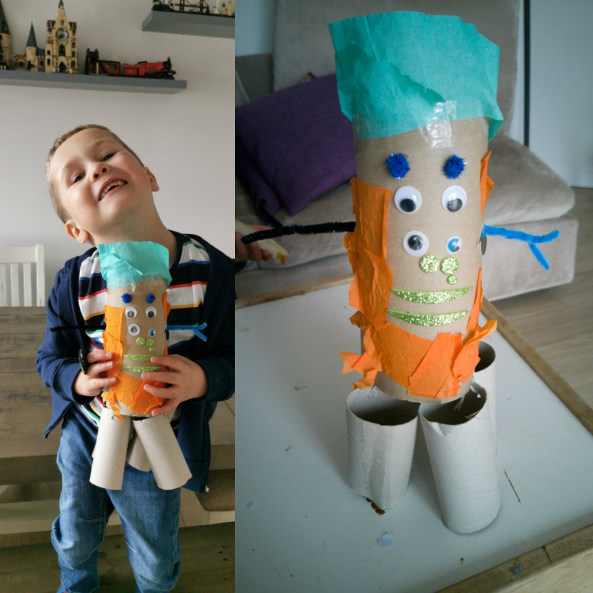 MrsLEKing's tweet image. Joey had fun this morning making his alien for nursery @NurseryTps @ThornhillPS