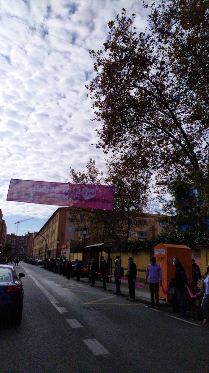 Una cadena humana recorre la avenida Malva-rosa con más de 400 personas reivindicando la dignidad de nuestro barrio obrero 🏘🌸