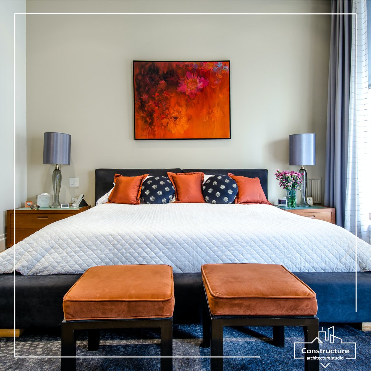 ConstructureIND's tweet photo. A modern bedroom does not have to be stark and cold. Think of it more as a pared-down, sleek look that's conducive to getting a good night’s rest.
#Constructure #architecturestudio #bedroominteriors #interiordesign #interiorarchitecture https://t.co/KU2e7z14CB