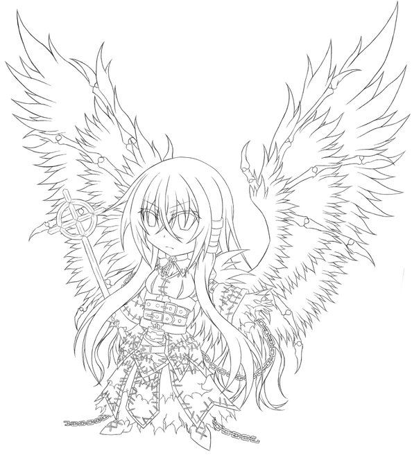 線画と塗った後のtwitterイラスト検索結果