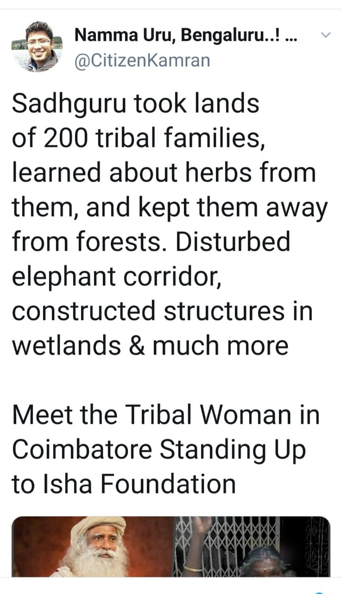 A new set of lies created by the same old Band of Liars. They periodically come up with a fresh twists to a stale plot. But without a shred of truth or sense. Time to debunk these vested interests.  https://isha.sadhguru.org/in/en/blog/article/slander-sans-substance #EmptyTwitterTrash