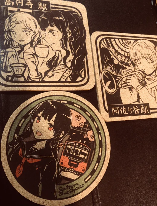 【コミティア134】
新作コースター3枚&amp;直筆サイン入イラストカード(準備中)
1000円

※ペーパー作れなさそうです、すみません…。直筆サインカード以外は、カレンダーもコースター3枚もエアコミケ2セット(booth通販予定)にまとめます。

※スケブなし、名前だけ書くサインは暇な時のみokです 