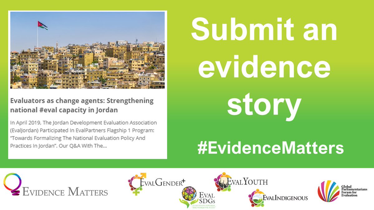 EvalPartners's tweet photo. You can participate in #EvidenceMatters by submitting and sharing #EvidenceStories
✍️ Submit your story HERE: https://t.co/LExuZ5K3P5
@Eval_Youth #5EYVC #EYis5 #EvidenceMatters #Eval4Action https://t.co/sEnZgxMsWK