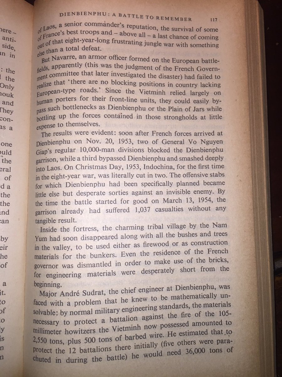 Bernard Fall's account of the end of the French war in Indochina at Dien Bien Phu was a lesson that awaited 'learning', less for the successor Vietnam War (which was a just war of assistance to Sth Vietnam) than for the Afghan War of our times.