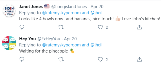 Now, what were we talking about? Ah yes. Nascent rivalry among regulars Claire McCaskill and JHeil; the pineapple is suggested.