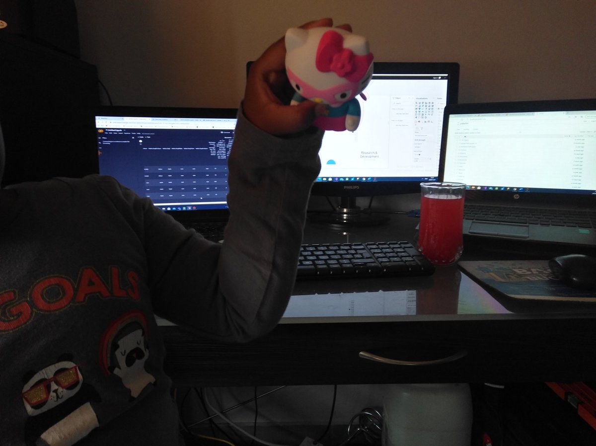 mbongiekhosini's tweet image. @IamJustadev come get your mchana. She says I&apos;m always working. I explained that this weekend is #MotusMLHack and she said &quot;ok kitty will help you win&quot;.