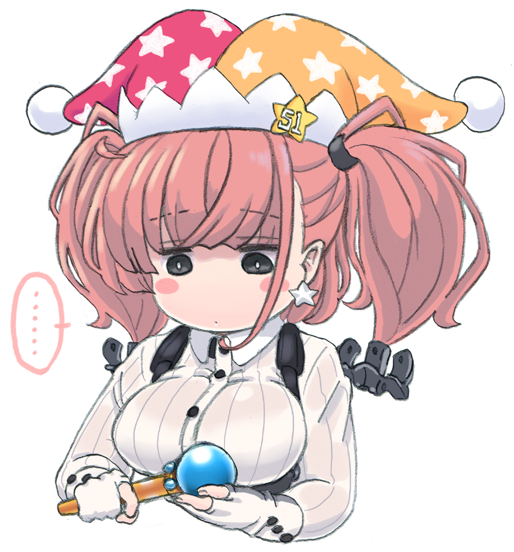 atlanta (kancolle) 1girl hat star earrings star (symbol) two side up solo jewelry  illustration images