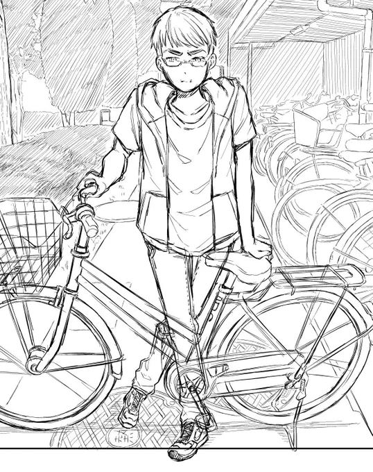 主人公の初期デザイン(安藤)
#ジャンプルーキー 