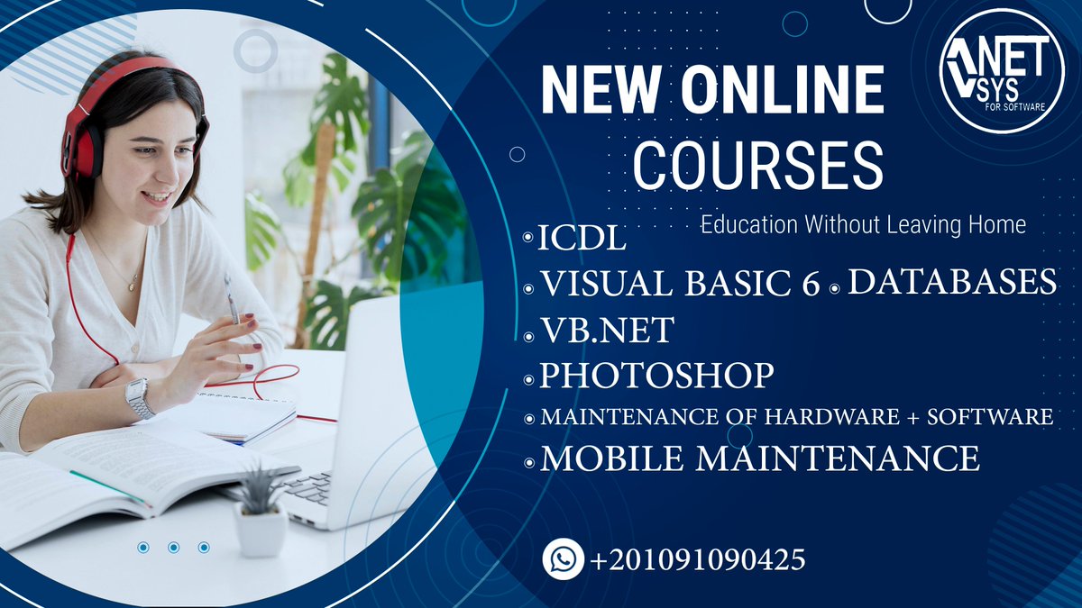 ForNetsys's tweet image. مفاجأه🎉🎉 سارة♥️ لكل من يهتم بتطوير مهاراته وبدون اى مجهود وانت فى بيتك حتتعلم وتدرس كل الى بتحلم بيه اون لاين
احجز الأن قبل اكتمال العدد 👇👇👇👇👇