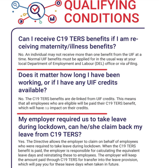 UIFBenefits's tweet photo. Dear clients, please read some the below Frequently Asked Questions by workers for our Covid-19 TERS benefit. #UIF #UIFWorkingForYou https://t.co/naJazWx3QL