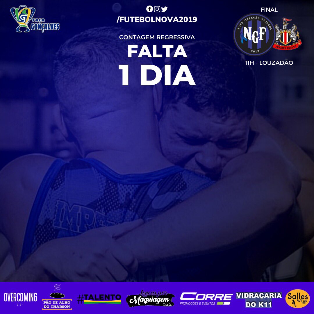 FutebolNova2019's tweet photo. A FINAL É AMANHÃ! 😬🏆💙🖤⚽️

Contagem regressiva! #Falta1Dia #EmBuscaDoCaneco #SegueOSub23 #NovaGeracao https://t.co/YMiB8AND1k