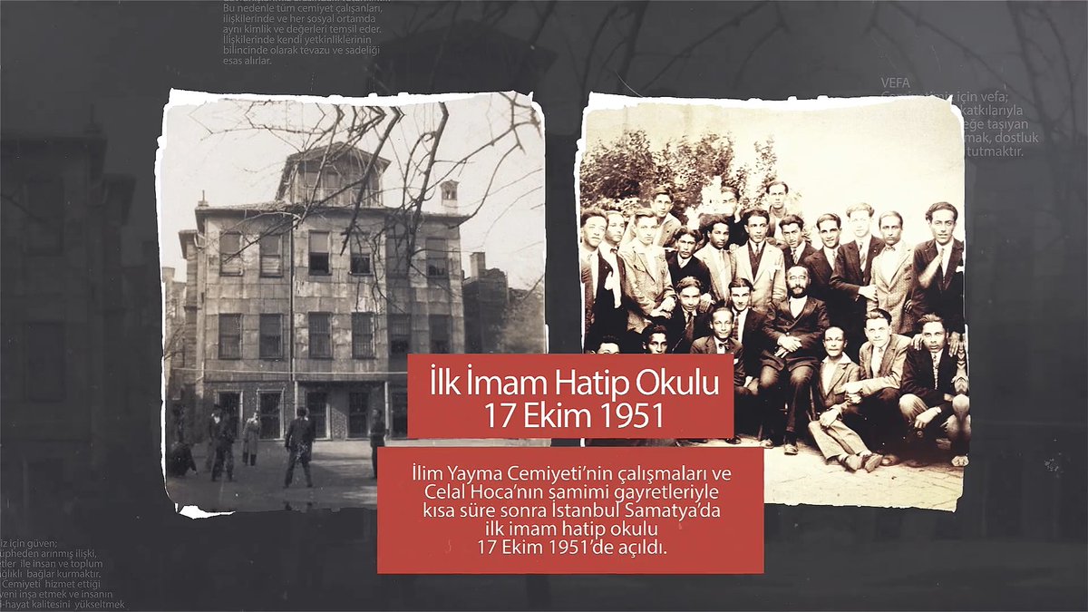 Bir Neslin Öncüsü,
İmam Hatip Okullarının banisi 
"Celal Hoca"yı vefatının sene-i devriyesinde (21 Kasım 1961) rahmetle anıyoruz.
#CelalHoca