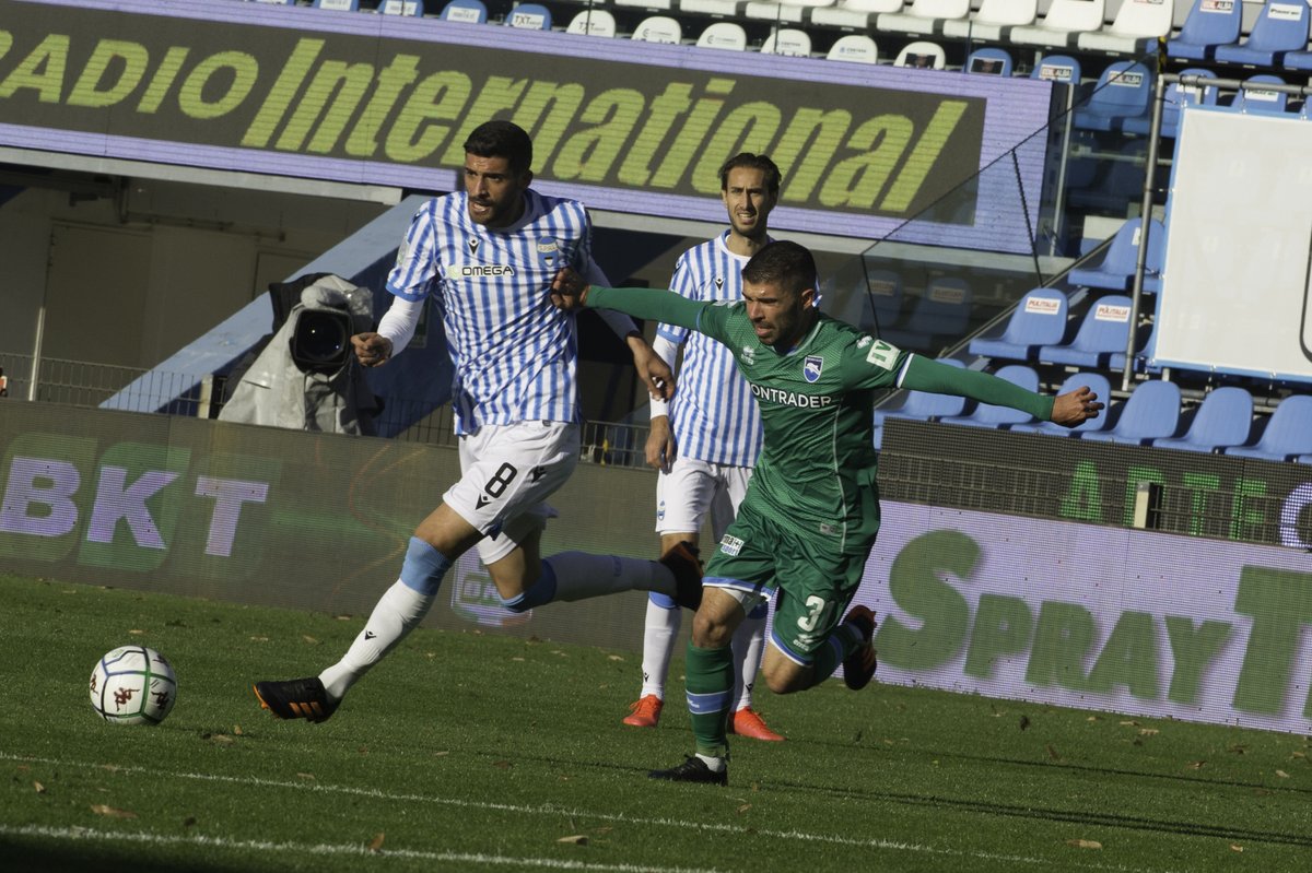 PescaraCalcio's tweet photo. 📸 PARTITA #SPAPES @Lega_B @DAZN_IT #StadioPaoloMazza https://t.co/A4xLFyzY6Z