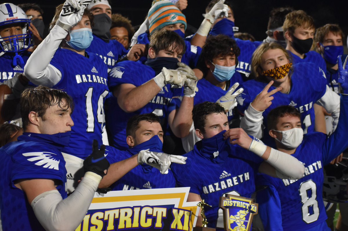 jacoby_brynn's tweet photo. PHOTOS: Nazareth Football wins the District XI 6A Championship. Plus more below 👇🏻👇🏻👇🏻❗️@D11Sports @NAHSBlueEagles https://t.co/35hVyeSZqL