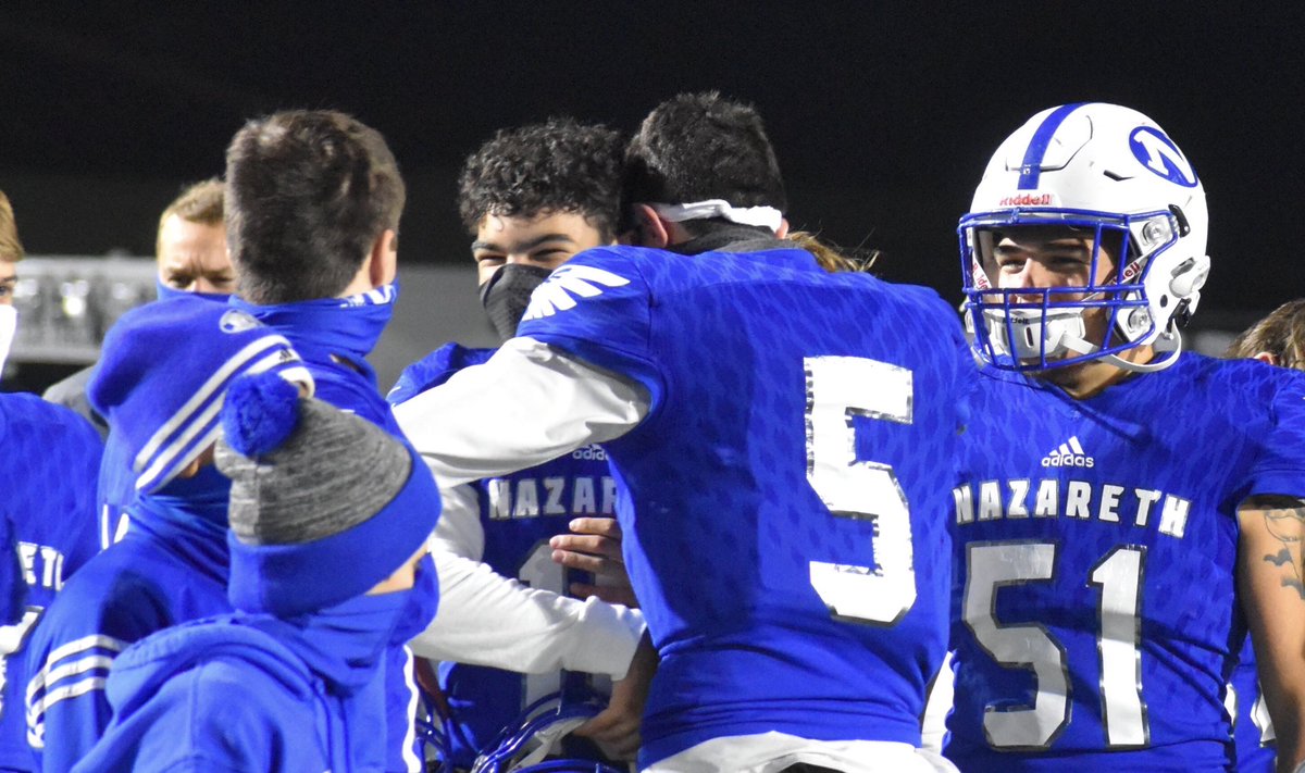 jacoby_brynn's tweet photo. PHOTOS: Nazareth Football wins the District XI 6A Championship. Plus more below 👇🏻👇🏻👇🏻❗️@D11Sports @NAHSBlueEagles https://t.co/35hVyeSZqL