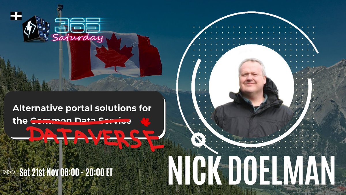 readyxrm's tweet photo. This morning at #MaplePower I am going to be building a simple portal to interact with #Dataverse using an Azure Static site, Power Automate, some JavaScript and maybe some duct tape. Register here: https://t.co/W4Oz7xhz51 https://t.co/2S1IttFNU9