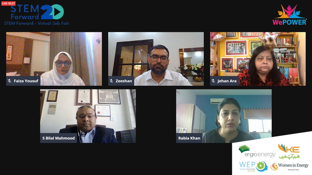 FaizaYousuf's tweet photo. #STEMForward2020 is done. I'm so honored to be able to curate these two panels with @shamimrajani!
A massive shout out to all our panelists, organizers @Women_Engrs_Pk @PkWomenInEnergy @WomenInTechPK @CodeGirlsKhi, sponsors, collaborators, & the amazing participants!
Thank you!β€οΈ https://t.co/Fk8XIeEkKa