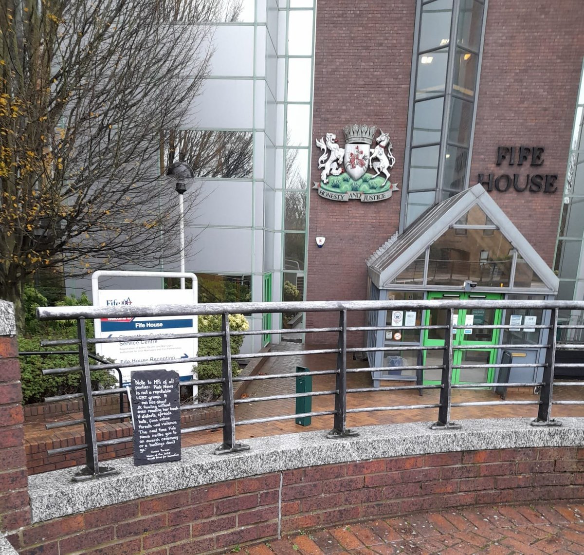 Fife House, Glenrothes :  #WomenWontWheest