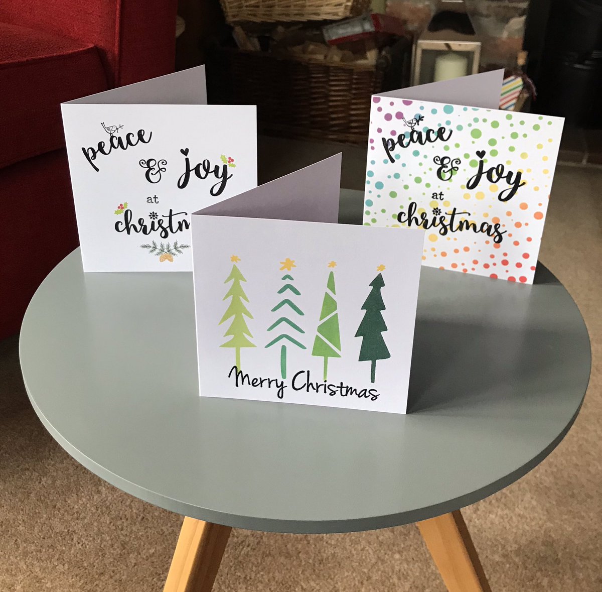 KJF239's tweet photo. Been making Christmas cards to distract from the big wide world. #Wellbeing #craftwithlove https://t.co/nX8llTAaEW