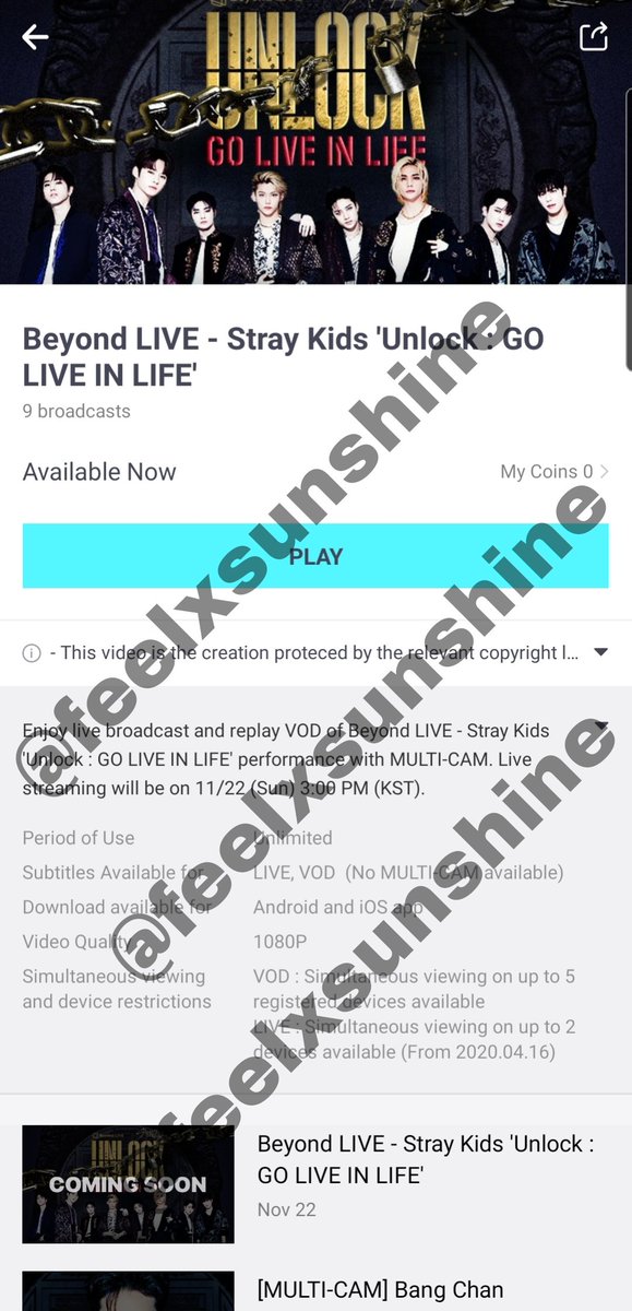 [ SKZ BEYOND LIVE VOD GIVEAWAY ]hi!! so i decided to give 2 STAYs VOD access!! :)) i know it's not much but yeah :Dmechanics:> rt to spread> open and rt the tweet I'll link below> reply ss for proof +  #StrayKids_Beyond_LIVE  #Unlock_GOLIVEINLIFE ends: 11/22 11am PHT