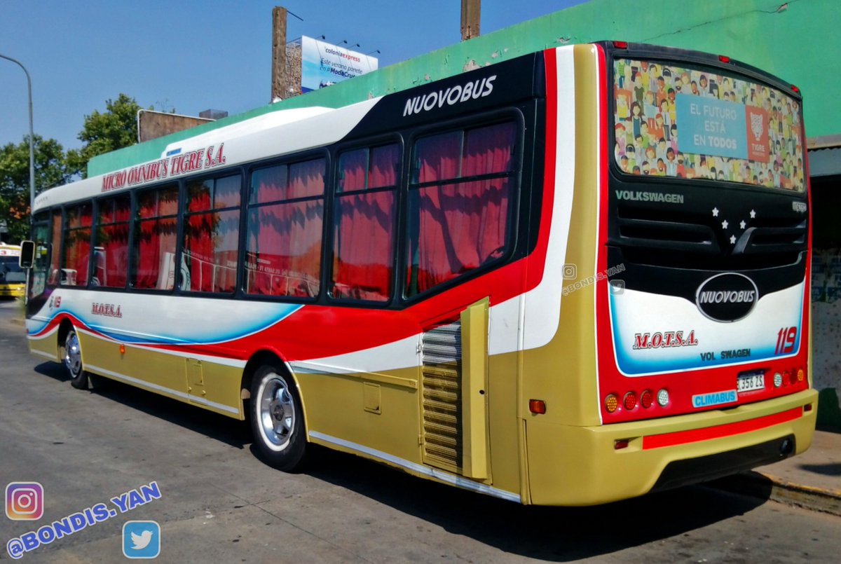 BondisYan's tweet photo. .
Línea ❷❷❽ / Interno 119 / M.O. TIGRE S.A. / VolksWagen 18-280 OT / Nuovobus MENGHI / Con A-A / Patente AB 356 ZS / Año 2017 .
#linea228 #motsa #nuovobus #nuovobusmenghi #volkswagen https://t.co/j7gaiLj2fV